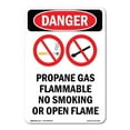 thumbnail image 1 of OSHA Danger Sign -  Propane Gas Flammable | Decal | Protect Your Business, Construction Site, Warehouse & Shop Area |  Made in The USA, 1 of 5