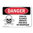thumbnail image 1 of OSHA Danger Sign - Rifle Range Impact Area No Trespassing | Plastic Sign | Protect Your Business, Construction Site, Shop Area |  Made in The USA, 1 of 5