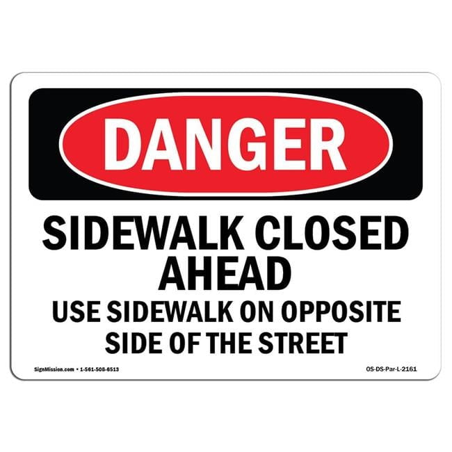 USAストリート看板　SIDEWALK CLOSED USAストリート看板SIDEWALK CLOSED