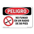 thumbnail image 1 of OSHA Danger Sign - No Smoking Within 50 Feet Spanish | Plastic Sign | Protect Your Business, Construction Site, Warehouse & Shop Area |  Made in The USA, 1 of 5
