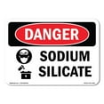 thumbnail image 1 of OSHA Danger Sign - Sodium Silicate | Decal | Protect Your Business, Construction Site, Warehouse & Shop Area |  Made in The USA, 1 of 5