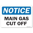 thumbnail image 1 of OSHA Notice Decal - Main Gas Cut Off | Decal | Protect Your Business, Work Site, Warehouse & Shop Area |  Made in the USA, 1 of 4