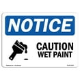 thumbnail image 1 of OSHA Notice Sign - Caution Wet Paint with Symbol, 1 of 1