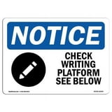 OSHA Notice Sign - Check Writing Platform See Below with Symbol ...