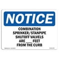thumbnail image 1 of OSHA Notice Sign - Combination Sprinkler Standpipe Shutoff | Decal | Protect Your Business, Construction Site |  Made in the USA, 1 of 4