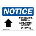 thumbnail image 1 of OSHA Notice Sign - Contractor Material And Equipment | Aluminum Sign | Protect Your Business Construction Site Warehouse & Shop Area |  Made in the USA, 1 of 6