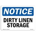 thumbnail image 1 of OSHA Notice Sign - Dirty Linen Storage | Plastic Sign | Protect Your Business, Construction Site, Warehouse & Shop Area |  Made in the USA, 1 of 5