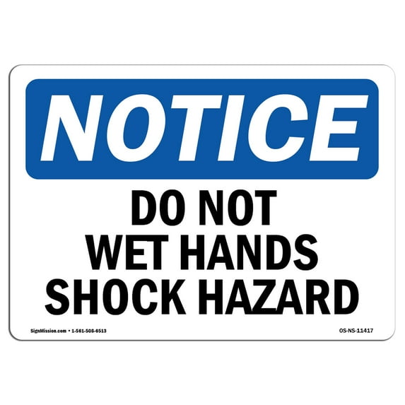 OSHA Notice Sign - Do Not Work On This Equipment | Plastic Sign | Protect Your Business, Construction Site, Warehouse & Shop Area | Made in the USA