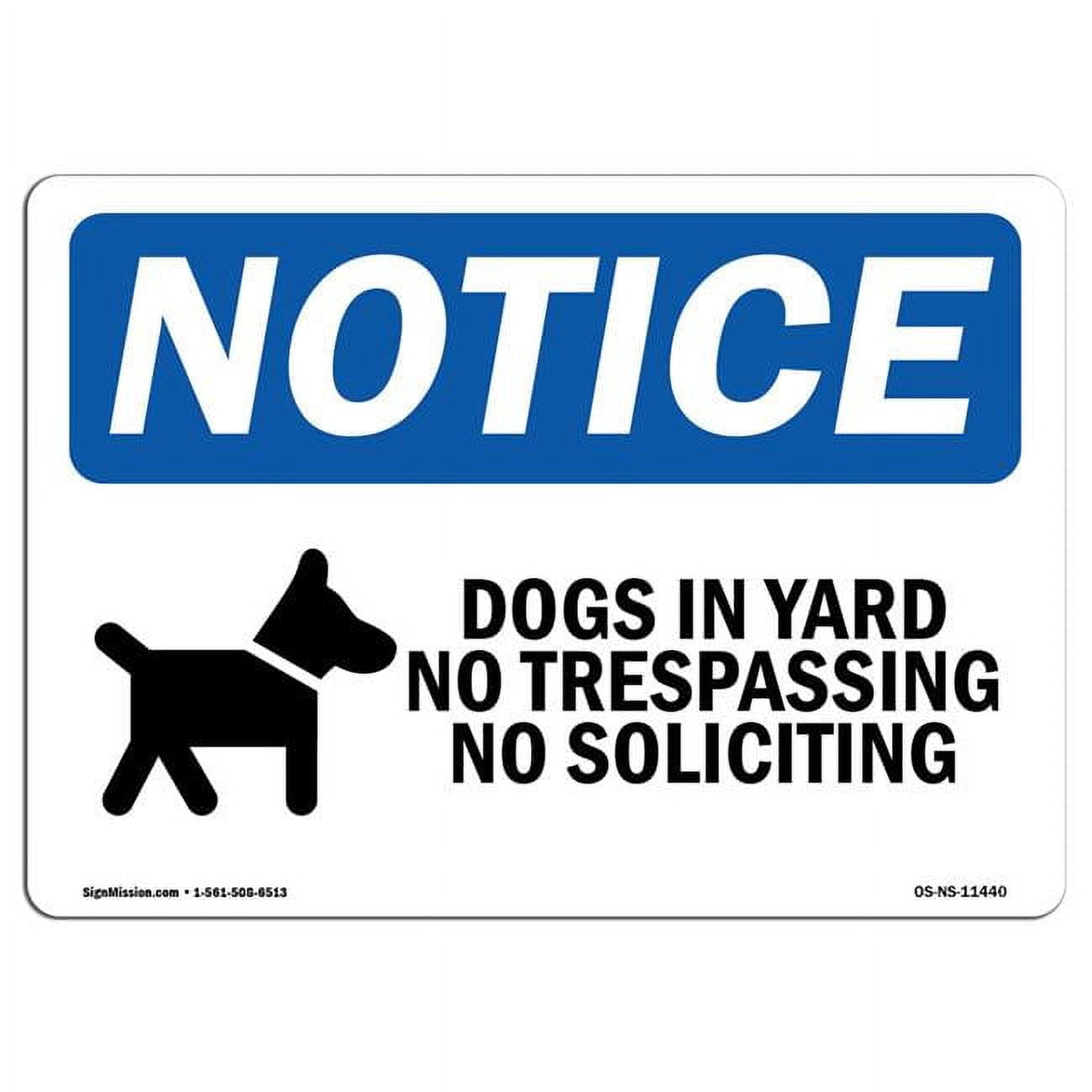 Annekilly Targa In Metallo 30,5x20,3 Cm "Warning Crazy With Dogs No Trespassing" - Cartello Retrò Per Esterno, Giardino, Garage, Casa - 2