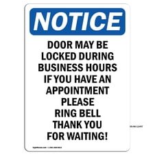 Please Lock Door Signs for Home Safety