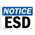 thumbnail image 1 of OSHA Notice Sign - ESD | Plastic Sign | Protect Your Business, Construction Site, Warehouse & Shop Area |  Made in the USA, 1 of 5