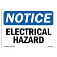 thumbnail image 1 of OSHA Notice Sign - Electrical Hazard | Plastic Sign | Protect Your Business, Construction Site, Warehouse & Shop Area |  Made in the USA, 1 of 5