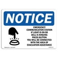 thumbnail image 1 of OSHA Notice Sign - Emergency Communication Station | Plastic Sign | Protect Your Business, Construction Site, Warehouse & Shop Area |  Made in the USA, 1 of 5