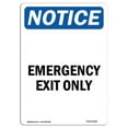 thumbnail image 1 of OSHA Notice Sign - Emergency Exit Only, 1 of 1