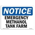 thumbnail image 1 of OSHA Notice Sign - Emergency Stop Methanol Tank Farm | Decal | Protect Your Business, Construction Site, Warehouse |  Made in the USA, 1 of 4