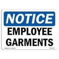 thumbnail image 1 of OSHA Notice Sign - Employee Garments, 1 of 1