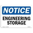 thumbnail image 1 of OSHA Notice Sign - Engineering Storage | Decal | Protect Your Business, Construction Site, Warehouse & Shop Area |  Made in the USA, 1 of 4
