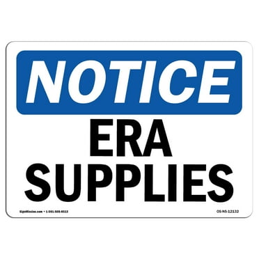 OSHA Notice Sign - Era Supplies | Plastic Sign | Protect Your Business, Construction Site, Warehouse & Shop Area |  Made in the USA