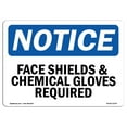 thumbnail image 1 of OSHA Notice Sign - Face Shield & Chemical Gloves Required | Plastic Sign | Protect Your Business, Work Site, Warehouse & Shop Area |  Made in the USA, 1 of 5