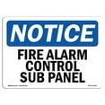 thumbnail image 1 of OSHA Notice Sign - Fire Alarm Control Sub Panel | Plastic Sign | Protect Your Business, Construction Site, Warehouse & Shop Area |  Made in the USA, 1 of 5