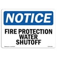 thumbnail image 1 of OSHA Notice Sign - Fire Protection Water Shutoff | Decal | Protect Your Business, Construction Site, Warehouse |  Made in the USA, 1 of 4