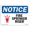 thumbnail image 1 of OSHA Notice Sign - Fire Sprinkler Riser | Plastic Sign | Protect Your Business, Construction Site, Warehouse & Shop Area |  Made in the USA, 1 of 5