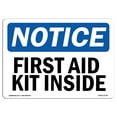thumbnail image 1 of OSHA Notice Sign - First Aid Kit Inside | Plastic Sign | Protect Your Business, Construction Site, Warehouse & Shop Area |  Made in the USA, 1 of 5