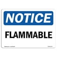 thumbnail image 1 of OSHA Notice Sign - Flammable | Plastic Sign | Protect Your Business, Construction Site, Warehouse & Shop Area |  Made in the USA, 1 of 5