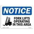 thumbnail image 1 of OSHA Notice Sign - Fork Lifts Operating In This Area | Plastic Sign | Protect Your Business, Construction Site, Warehouse & Shop Area |  Made in the USA, 1 of 5