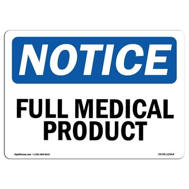 OSHA Notice Sign - Full Medical Product | Plastic Sign | Protect Your Business, Construction Site, Warehouse & Shop Area |  Made in the USA