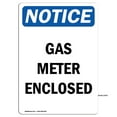 thumbnail image 1 of OSHA Notice Sign - Gas Meter Enclosed | Decal | Protect Your Business, Construction Site, Warehouse & Shop Area | Made in the USA, 1 of 4