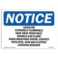 thumbnail image 1 of OSHA Notice Sign - Gasoline Extremely Flammable Keep Away From | Plastic Sign | Protect Your Business, Work Site, Warehouse & Shop Area |  Made in the USA, 1 of 5