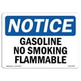 thumbnail image 1 of OSHA Notice Sign - Gasoline No Smoking Flammable | Decal | Protect Your Business, Construction Site, Warehouse |  Made in the USA, 1 of 4
