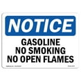 thumbnail image 1 of OSHA Notice Sign - Gasoline No Smoking No Open Flames | Decal | Protect Your Business, Construction Site, Warehouse |  Made in the USA, 1 of 4