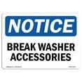 thumbnail image 1 of OSHA Notice Sign - Glass Washer Accessories | Plastic Sign | Protect Your Business, Construction Site, Warehouse & Shop Area |  Made in the USA, 1 of 5