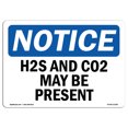 thumbnail image 1 of OSHA Notice Sign - H2S And Co2 May Be Present | Decal | Protect Your Business, Construction Site, Warehouse & Shop Area |  Made in the USA, 1 of 4