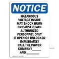 thumbnail image 1 of OSHA Notice Sign - Hazardous Voltage Inside May Shock | Plastic Sign | Protect Your Business, Construction Site, Warehouse & Shop Area | Made in the USA, 1 of 5