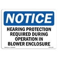 thumbnail image 1 of OSHA Notice Sign - Hearing Protection Required During Operations | Plastic Sign | Protect Your Business, Work Site, Warehouse & Shop Area | Made in the USA, 1 of 5