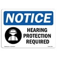 thumbnail image 1 of OSHA Notice Sign - Hearing Protection Required Sign With Symbol | Decal | Protect Your Business, Construction Site |  Made in the USA, 1 of 4