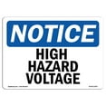 thumbnail image 1 of OSHA Notice Sign - High Hazardous Voltage | Decal | Protect Your Business, Construction Site, Warehouse & Shop Area |  Made in the USA, 1 of 4