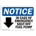 thumbnail image 1 of OSHA Notice Sign - In Case Of Emergency Shut Off | Plastic Sign | Protect Your Business, Construction Site, Warehouse & Shop Area |  Made in the USA, 1 of 5