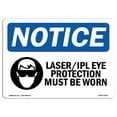 thumbnail image 1 of OSHA Notice Sign - Laser Ipl Eye Protection Must Be Worn Sign With Symbol | Decal | Protect Your Business, Work Site |  Made in the USA, 1 of 4