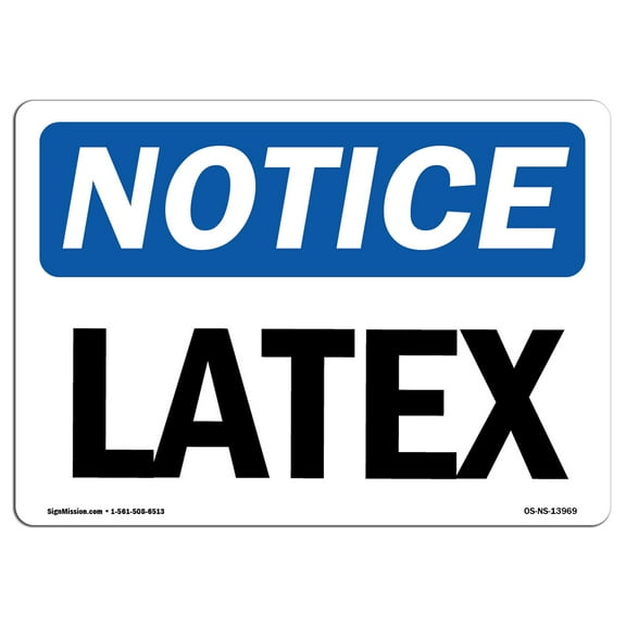 OSHA Notice Sign - Latex | Plastic Sign | Protect Your Business, Construction Site, Warehouse & Shop Area |  Made in the USA