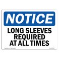 thumbnail image 1 of OSHA Notice Sign - Long Sleeves Required At All Times | Plastic Sign | Protect Your Business, Construction Site, Warehouse & Shop Area |  Made in the USA, 1 of 5