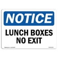 thumbnail image 1 of OSHA Notice Sign - Lunch Room No Exit | Plastic Sign | Protect Your Business, Construction Site, Warehouse & Shop Area |  Made in the USA, 1 of 5