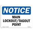 thumbnail image 1 of OSHA Notice Sign - Main Lockout Tagout Point | Decal | Protect Your Business, Construction Site, Warehouse & Shop Area |  Made in the USA, 1 of 4