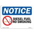 thumbnail image 1 of OSHA Notice Sign - NOTICE Diesel Fuel No Smoking | Decal | Protect Your Business, Construction Site, Warehouse |  Made in the USA, 1 of 4