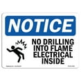 thumbnail image 1 of OSHA Notice Sign - No Drilling Into Frame Electrical Sign With Symbol | Decal | Protect Your Business, Work Site |  Made in the USA, 1 of 4