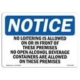 thumbnail image 1 of OSHA Notice Sign - No Loitering Is Allowed On Or In Front Of | Decal | Protect Your Business, Construction Site |  Made in the USA, 1 of 4