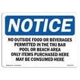 thumbnail image 1 of OSHA Notice Sign - No Outside Food Or Beverages Permitted In | Decal | Protect Your Business, Construction Site |  Made in the USA, 1 of 4